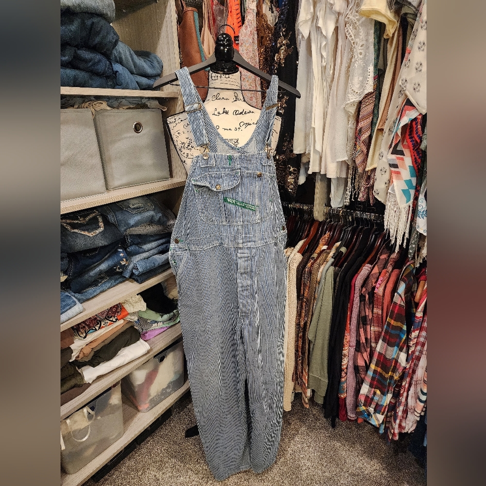 Blue Denim Overalls with Classic Twill Weave